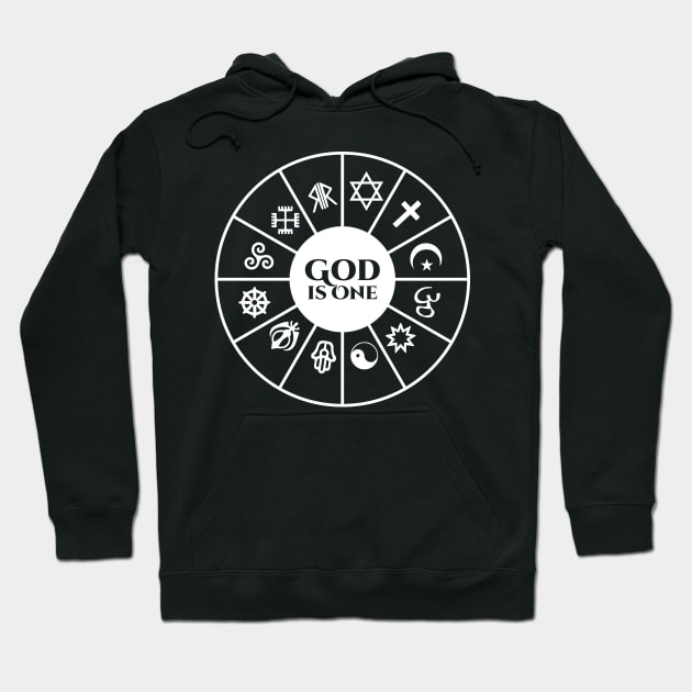 God is One Hoodie by clothed_in_kindness